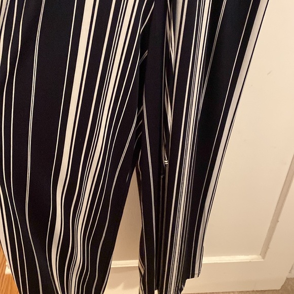 Navy Blue Stripped Jumpsuit - Picture 5 of 7